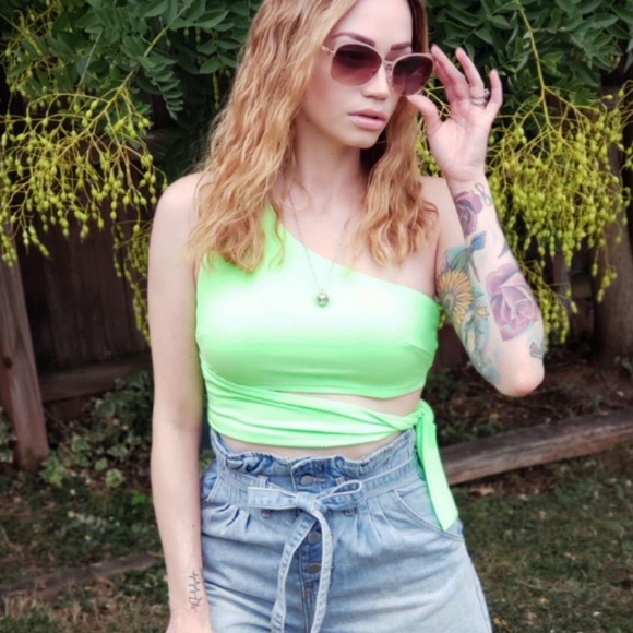 Shop Our NEW NEW Neon Crop Top - Picture 1 of 2